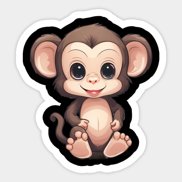 Baby Monkey Sticker by animegirlnft